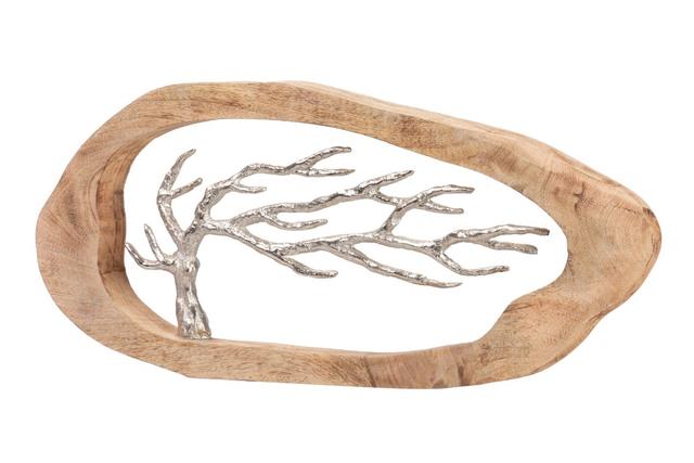 Декоративная фигура Дерево серебристая
