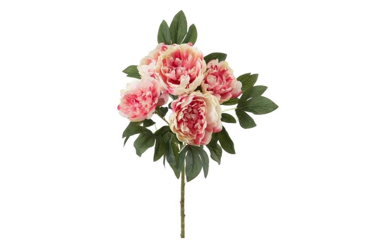 Декоративный цветок бежево розовый