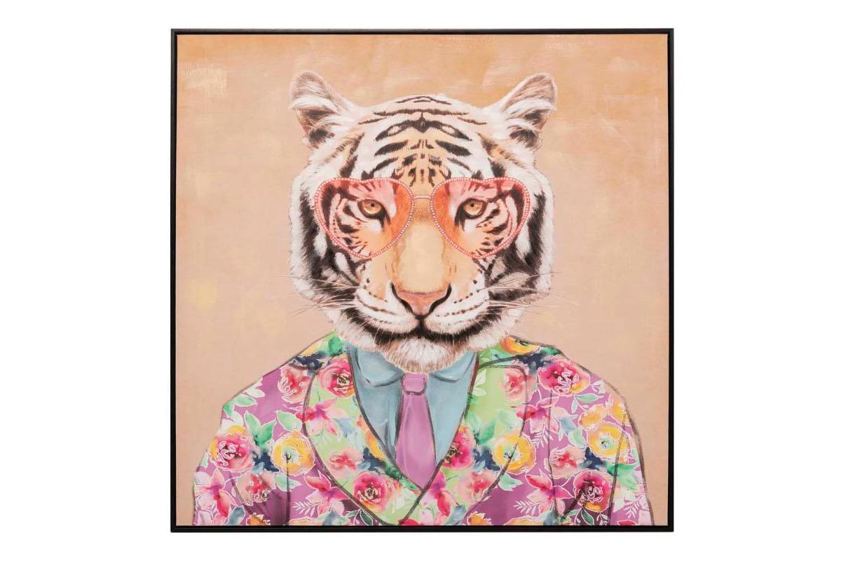 Картина на холсте Тигр в очках
