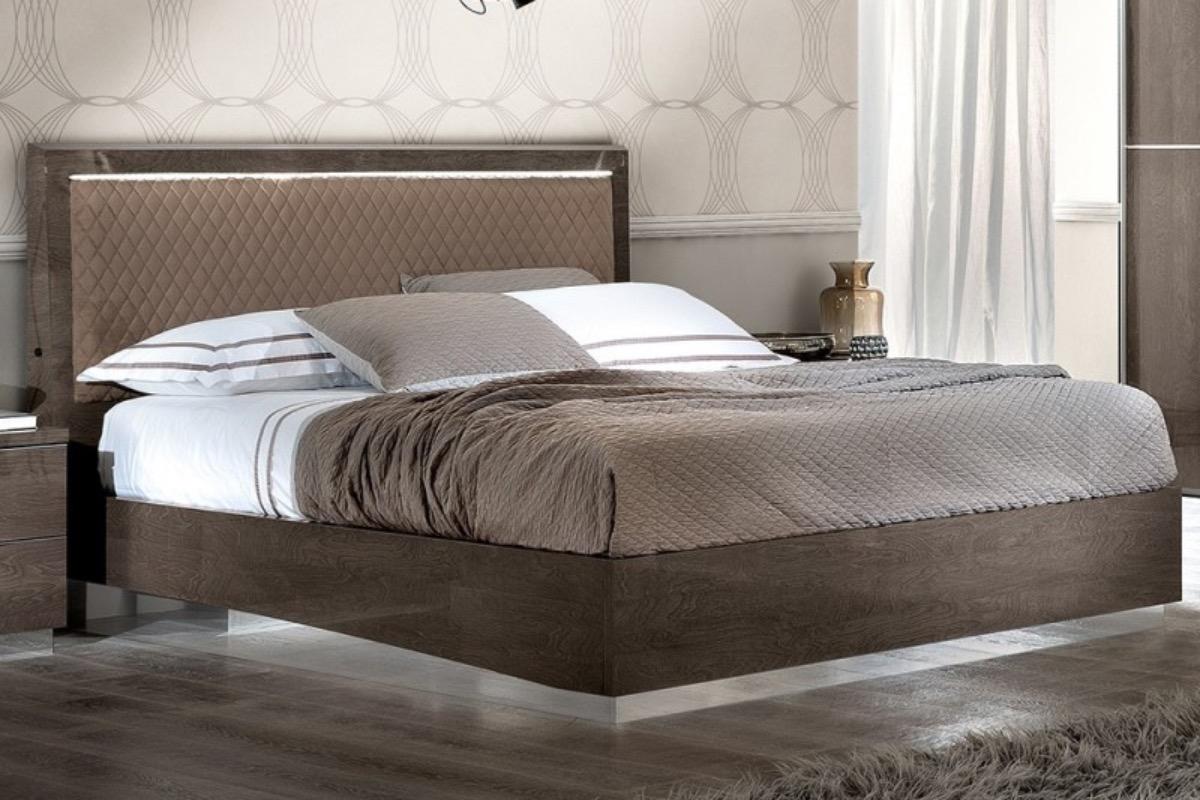 "Кровать Platinum Rombi 180 коричневая без п.м." - вид 2