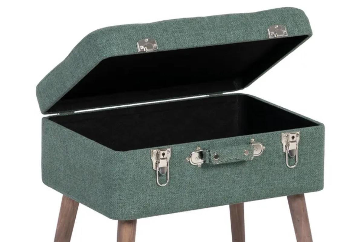 "Пуф-чемоданчик на ножках зеленый" - вид 2