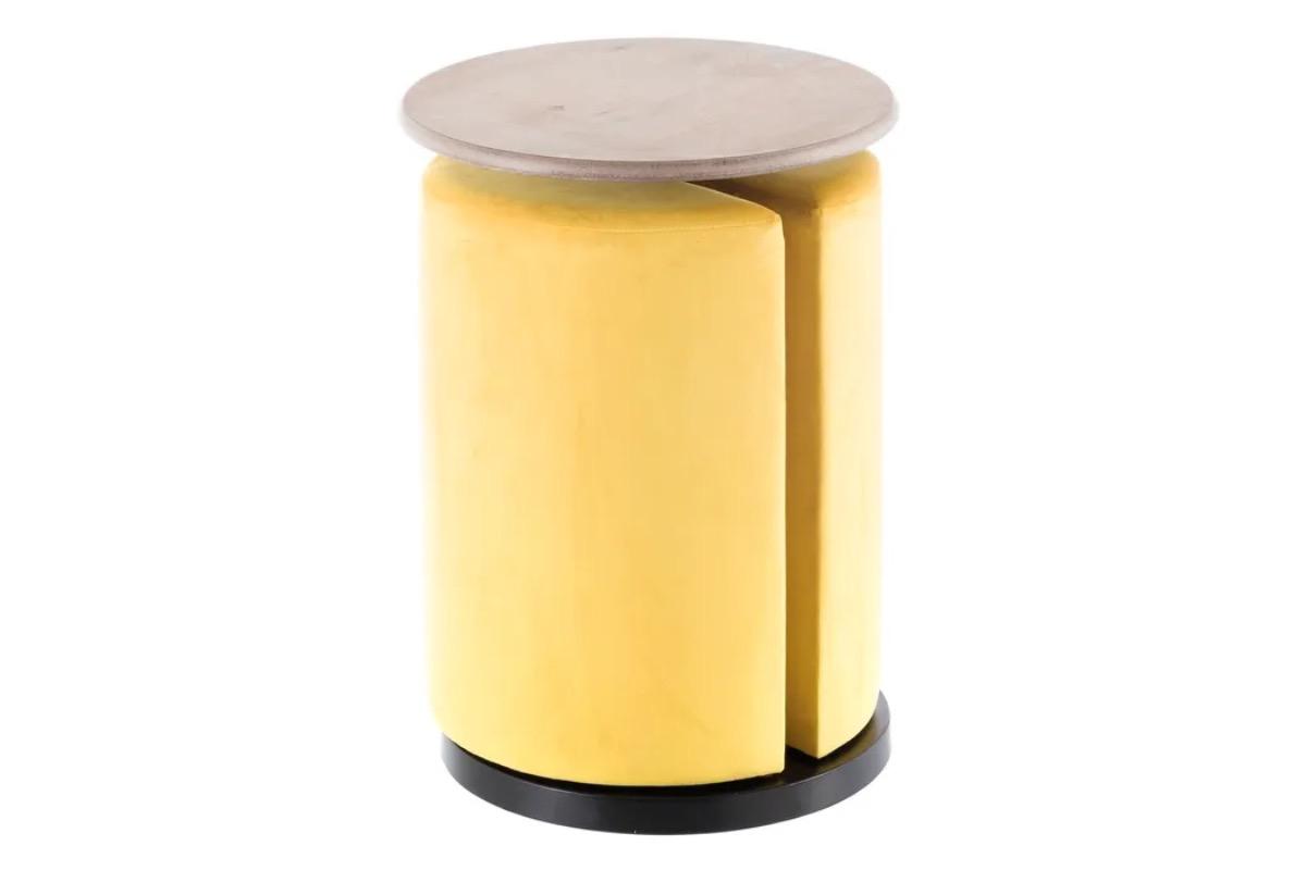 "Пуф-столик желтый" - вид 2