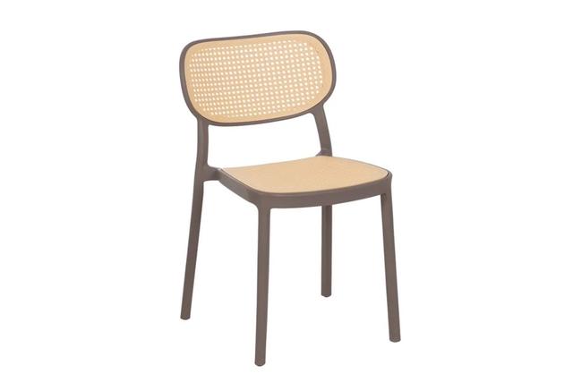 Стул Silla beige таупе светло оранжевый