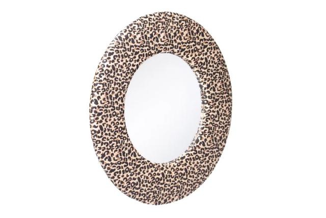 Зеркало настенное круглое Leopard
