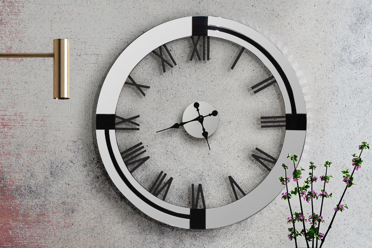Часы настенные Times and Kairos зеркальные круглые