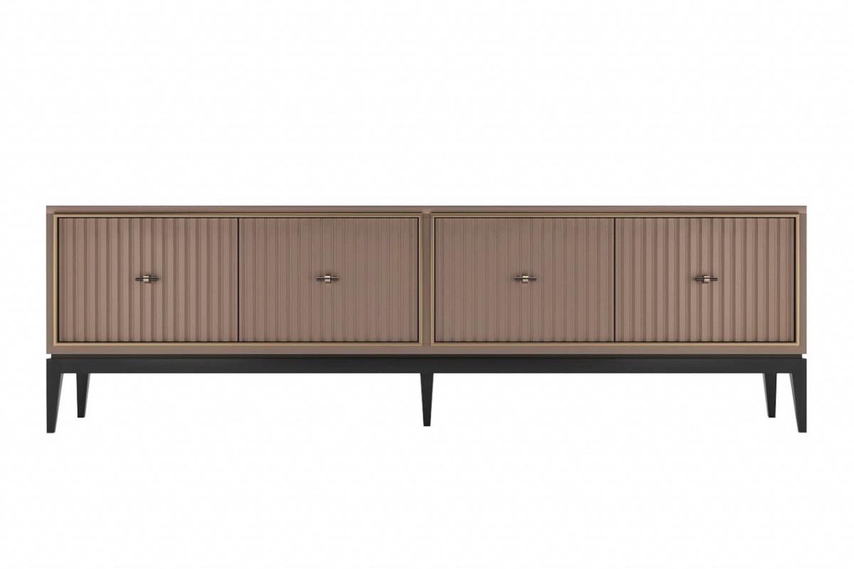 Тумба под телевизор Ницца светло коричневая